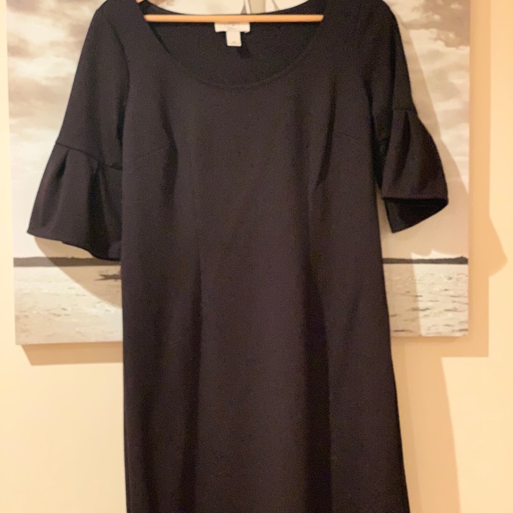 Loft black dress petite size 6